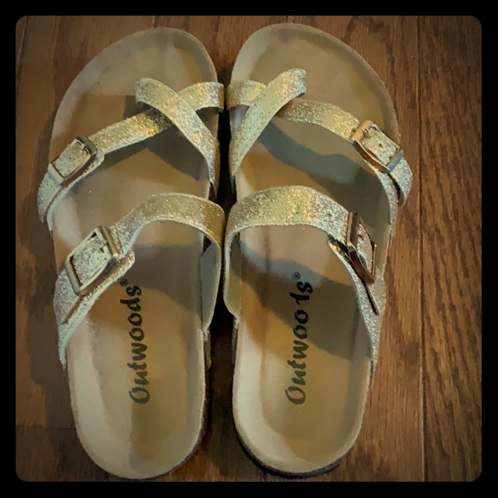 Gold sandals